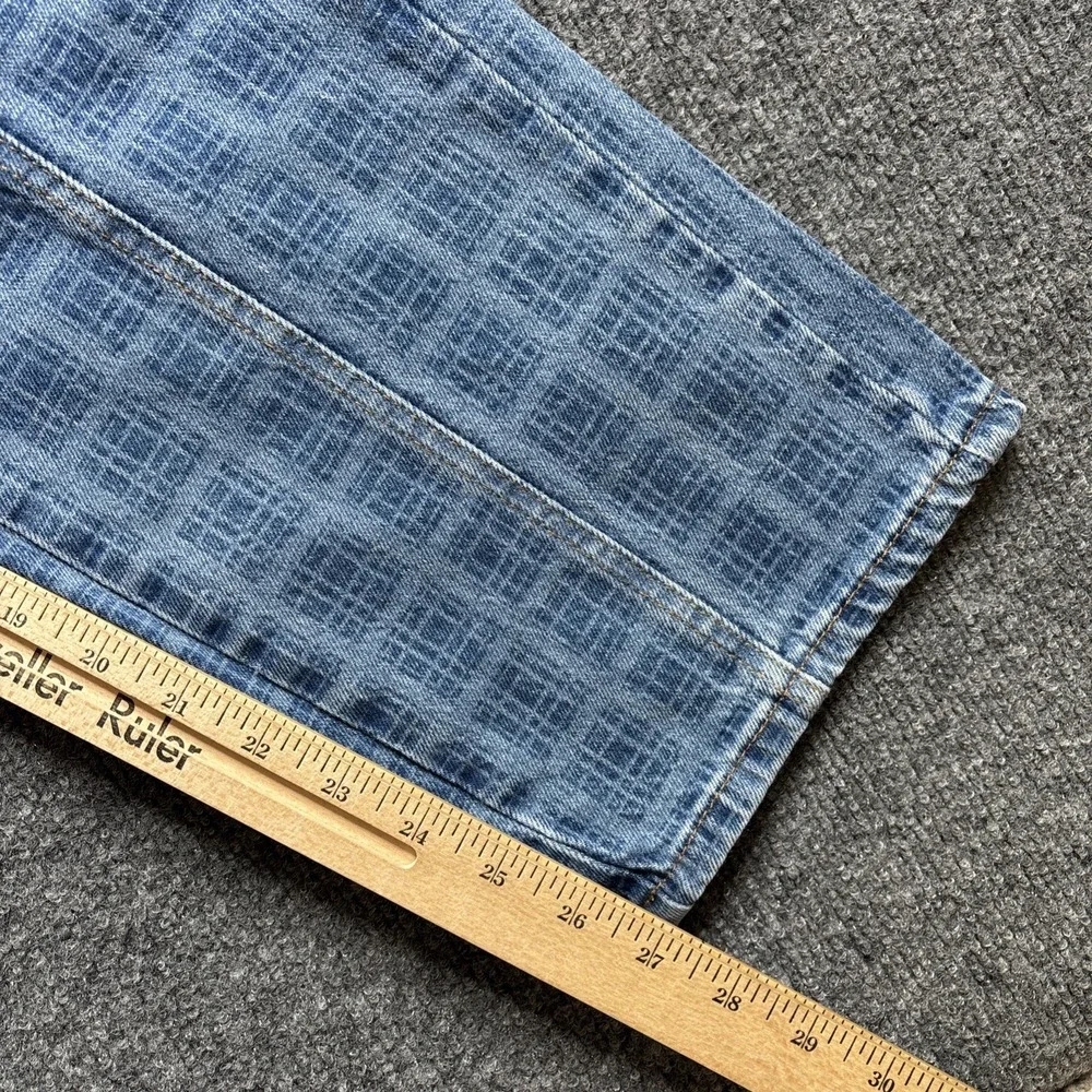 Anthropologie Damson Madder Tovie Laser Check Jeans Women's US 4 UK 8 Indie NWT